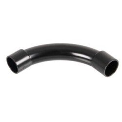 20 mm 90 degree PVCu Conduit Slip Bend Black