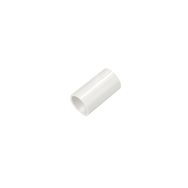 20 mm PVCu Conduit Straight Coupler White