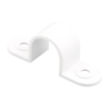 20 mm PVCu Conduit Strap Saddle White