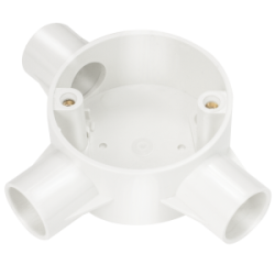 20 mm PVCu Conduit Tee Box White
