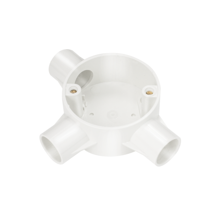 20 mm PVCu Conduit Tee Box White