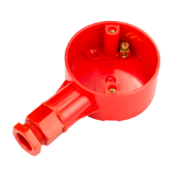 20 mm PVCu Conduit Terminal Box Red with Gland
