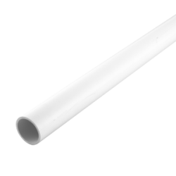 25 mm PVCu Round Conduit Heavy Gauge White (3m Length)
