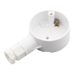 20 mm PVCu Conduit Terminal Box White with Gland