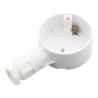 20 mm PVCu Conduit Terminal Box White with Gland