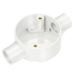 20 mm PVCu Conduit Through Box White