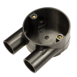 20 mm PVCu Conduit U Box Black