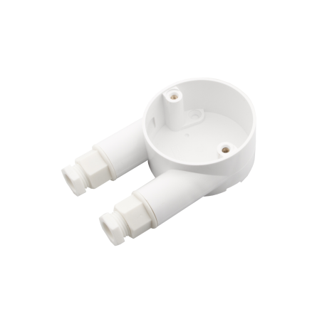 20 mm PVCu Conduit U Box White with Glands