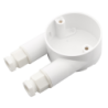 20 mm PVCu Conduit U Box White with Glands
