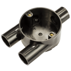 20 mm PVCu Conduit Y Box Black