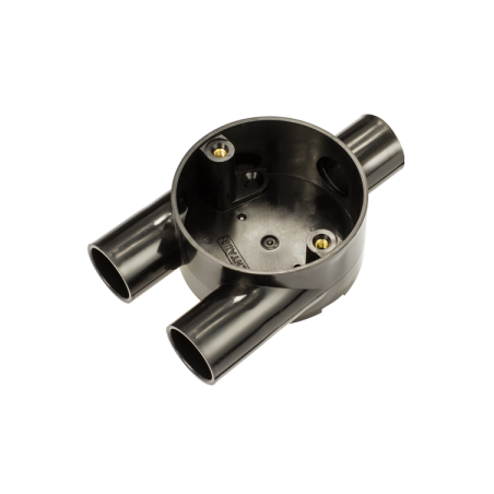 20 mm PVCu Conduit Y Box Black