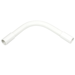 20 mm PVCu Heavy Gauge Normal Bend White
