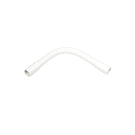 20 mm PVCu Heavy Gauge Normal Bend White