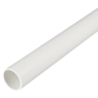 32 mm PVCu Round Conduit Light Gauge White (3m Length)