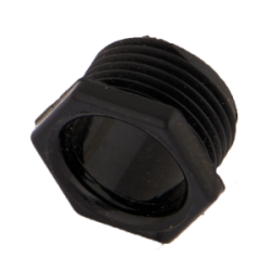 20 mm Screwed Male Bush Black