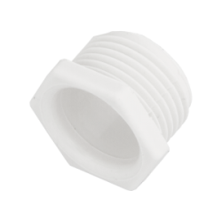 20 mm Screwed Male Bush White