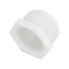 20 mm Screwed Male Bush White