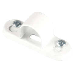 20 mm Steel Conduit Spacer Bar Saddle White