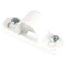 20 mm Steel Conduit Spacer Bar Saddle White