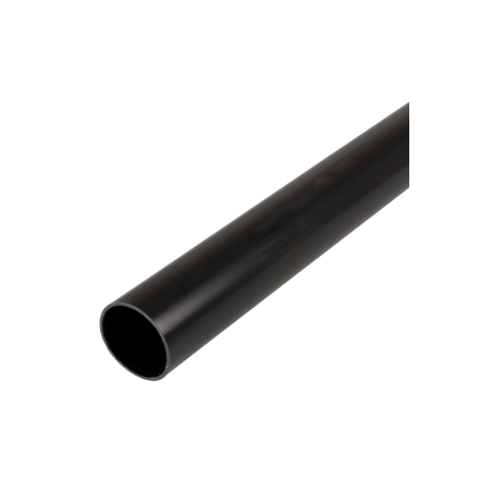 32 mm PVCu Round Conduit Light Gauge Black (3m Length)