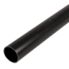 32 mm PVCu Round Conduit Light Gauge Black (3m Length)