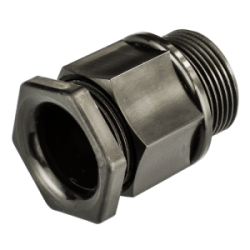 25 mm IP55 Nylon Compression Gland Large Black