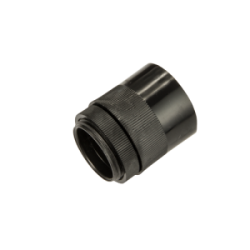 25 mm Male Adaptor with Lockring Black