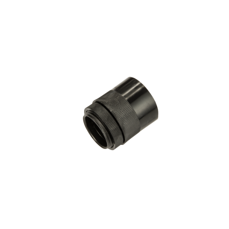 25 mm Male Adaptor with Lockring Black