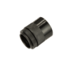 25 mm Male Adaptor with Lockring Black