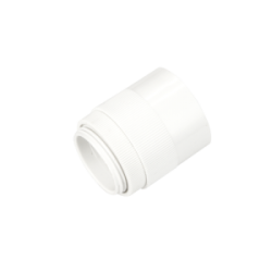 25 mm Male Adaptor with Lockring White