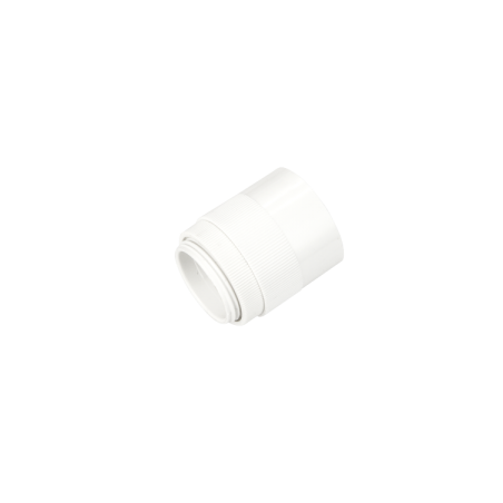 25 mm Male Adaptor with Lockring White