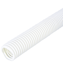 25 mm PVC Flexible Conduit White (50m Coil)