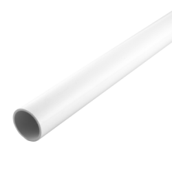 38 mm PVCu Round Conduit Heavy Gauge White (3m Length)