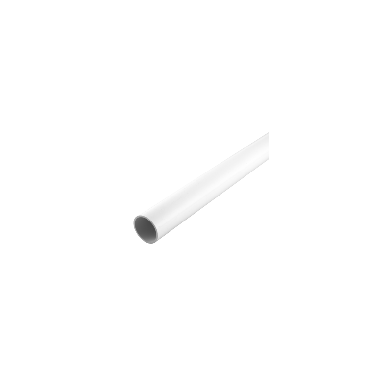 38 mm PVCu Round Conduit Heavy Gauge White (3m Length)
