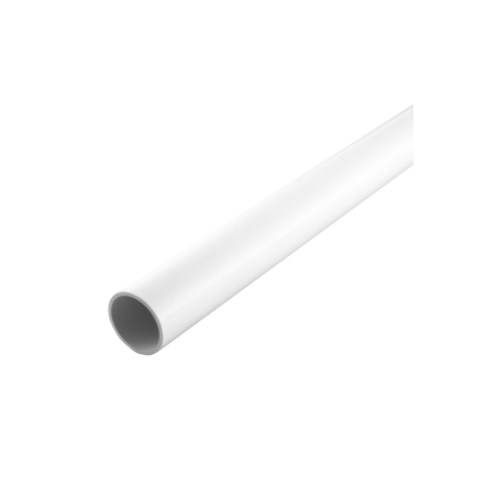38 mm PVCu Round Conduit Heavy Gauge White (3m Length)