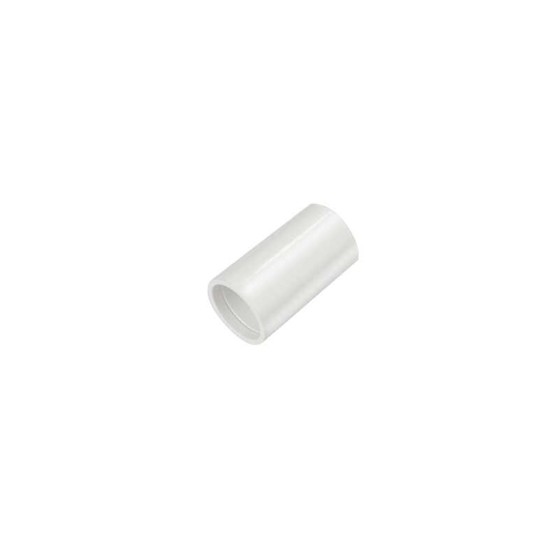 25 mm PVCu Conduit Straight Coupler White