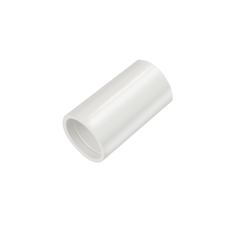 25 mm PVCu Conduit Straight Coupler White