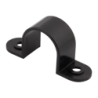 25 mm PVCu Conduit Strap Saddle Black