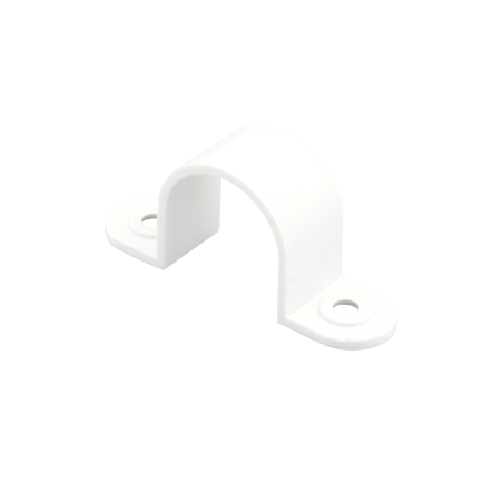 25 mm PVCu Conduit Strap Saddle White