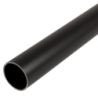 38 mm PVCu Round Conduit Light Gauge Black (3m Length)