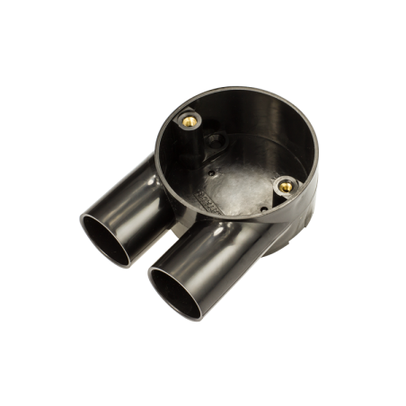 25 mm PVCu Conduit U Box Black
