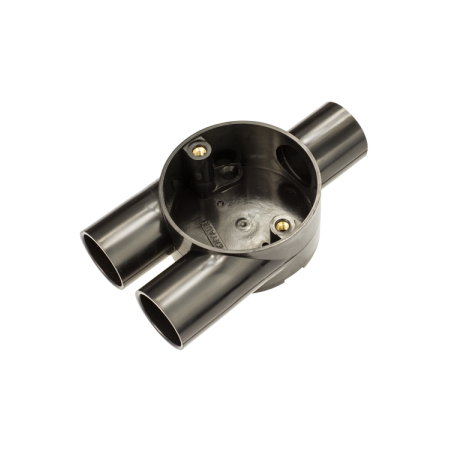 25 mm PVCu Conduit Y Box Black