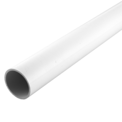 50 mm PVCu Round Conduit Heavy Gauge White (3m Length)