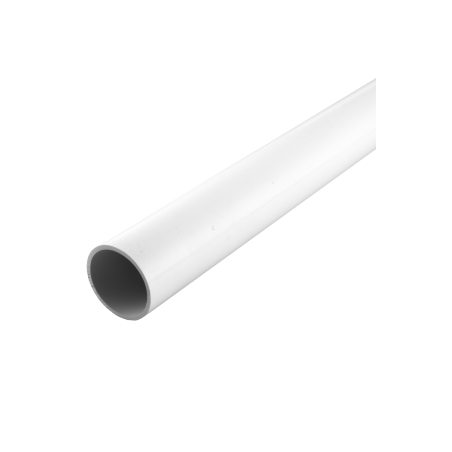 50 mm PVCu Round Conduit Heavy Gauge White (3m Length)