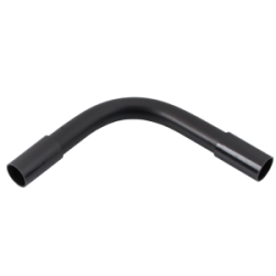 25 mm PVCu Heavy Gauge Normal Bend Black