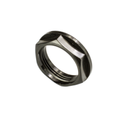 25 mm PVCu Locknut Black