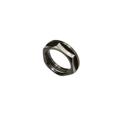 25 mm PVCu Locknut Black