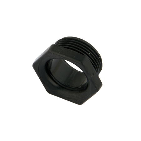 25 mm Screwed Male Bush Black