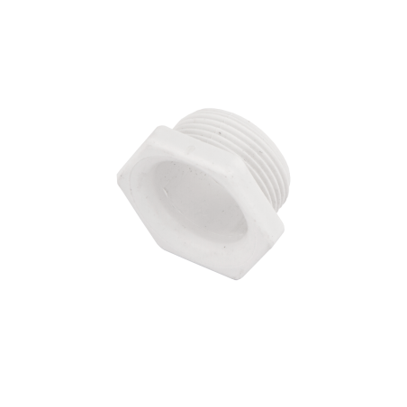 25 mm Screwed Male Bush White