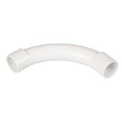 20 mm 90 degree PVCu Conduit Slip Bend White